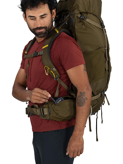 Рюкзак Osprey Kestrel 58 Moss Green - Фото 6 большая