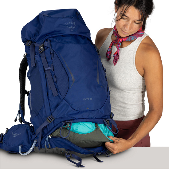 Рюкзак женский Osprey Kyte 48 Serenity Blue - Фото 14 большая