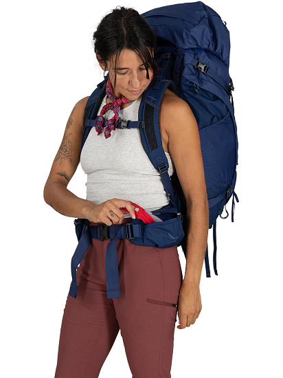 Рюкзак женский Osprey Kyte Lt 65 Serenity Blue - Фото 6 большая