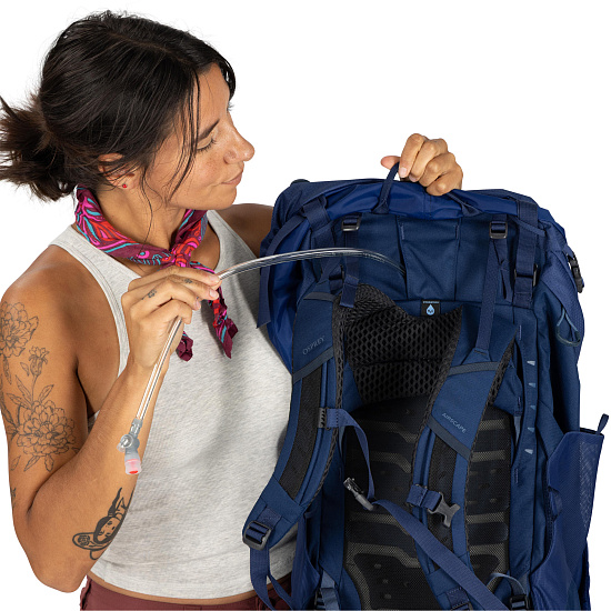 Рюкзак женский Osprey Kyte Lt 65 Serenity Blue - Фото 10 большая