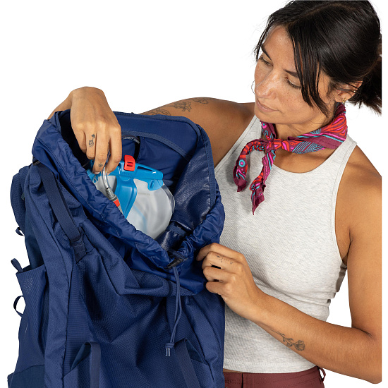 Рюкзак женский Osprey Kyte Lt 65 Serenity Blue - Фото 11 большая
