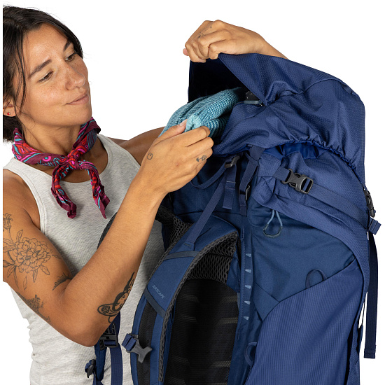 Рюкзак женский Osprey Kyte Lt 65 Serenity Blue - Фото 13 большая