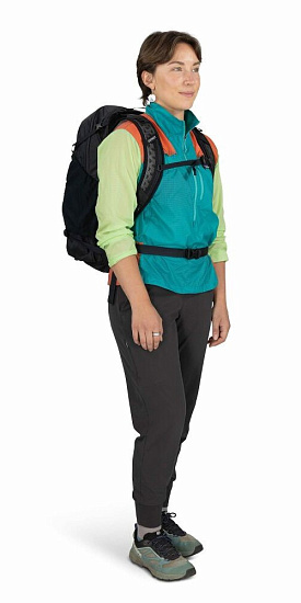 Рюкзак Osprey Hikelite 26 Raven Black - Фото 5 большая