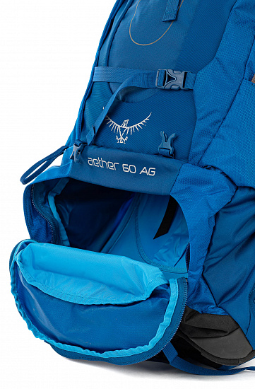 Рюкзак Osprey Aether AG 60 Neptune Blue - Фото 10 большая