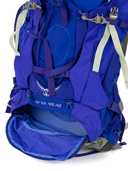 Рюкзак женский Osprey Ariel AG 55 Tidal Blue - Фото 10 большая