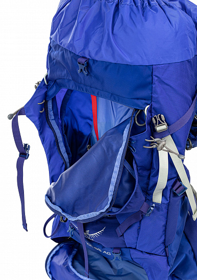 Рюкзак женский Osprey Ariel AG 65 Tidal Blue - Фото 10 большая