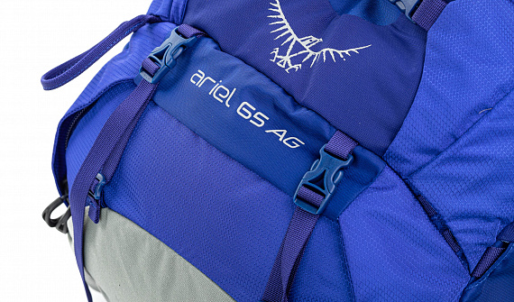 Рюкзак женский Osprey Ariel AG 65 Tidal Blue - Фото 12 большая