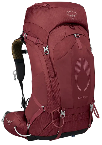 Рюкзак женский Osprey Aura AG 50 Berry Sorbet Red - Фото 1 большая
