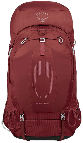 Рюкзак женский Osprey Aura AG 65 Berry Sorbet Red - Фото 3 большая
