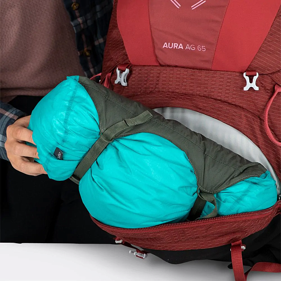 Рюкзак женский Osprey Aura AG 65 Berry Sorbet Red - Фото 5 большая