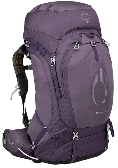 Рюкзак женский Osprey Aura AG 65 Enchantment Purple - Фото 1 большая