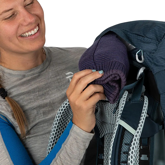 Рюкзак женский Osprey Sirrus 44 Muted Space Blue - Фото 11 большая