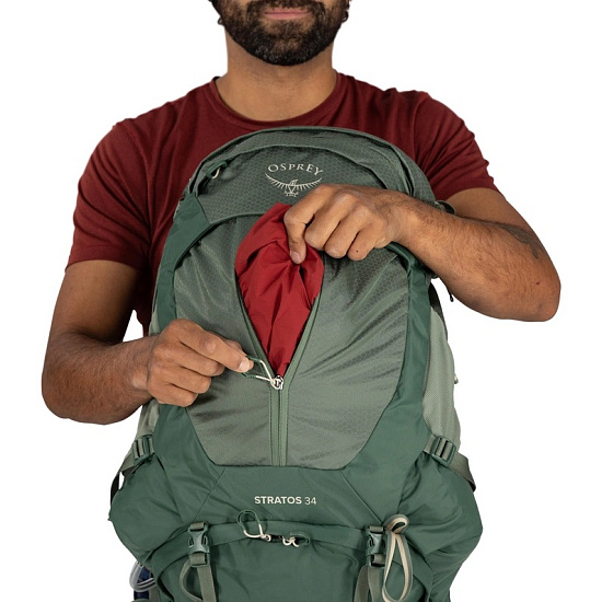 Рюкзак Osprey Stratos 34 Pine Leaf Green - Фото 11 большая