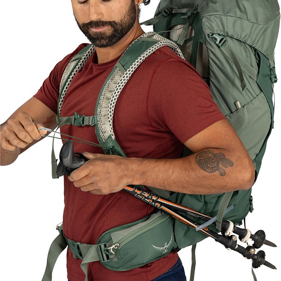 Рюкзак Osprey Stratos 44 Pine Leaf Green - Фото 7 большая