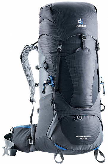 Рюкзак Deuter Aircontact Lite 40 + 10 Black-Graphite - Фото 2 большая