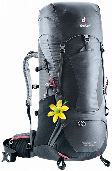 Рюкзак женский Deuter Aircontact Lite 45 + 10 SL Graphite-Black - Фото 1 большая