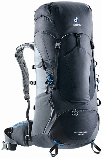 Рюкзак Deuter Aircontact Lite 50 + 10 Black Graphite - Фото 1 большая