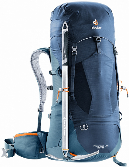 Рюкзак Deuter Aircontact Lite 50 + 10 Black Graphite - Фото 5 большая