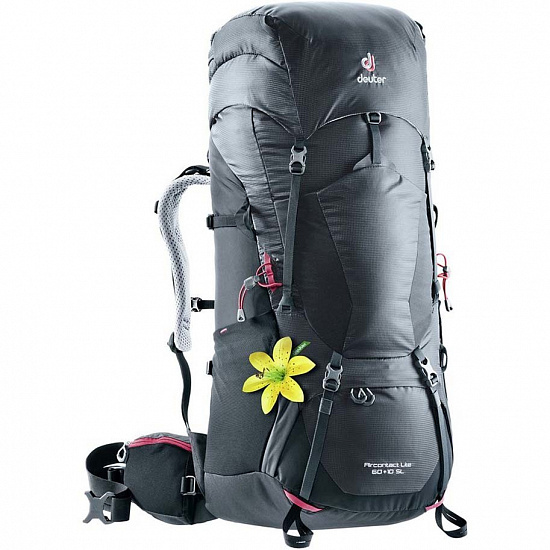 Рюкзак женский Deuter Aircontact Lite 60+10 SL Graphite Black - Фото 1 большая