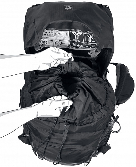 Рюкзак Jack Wolfskin Highland Trail 50 Phantom - Фото 6 большая