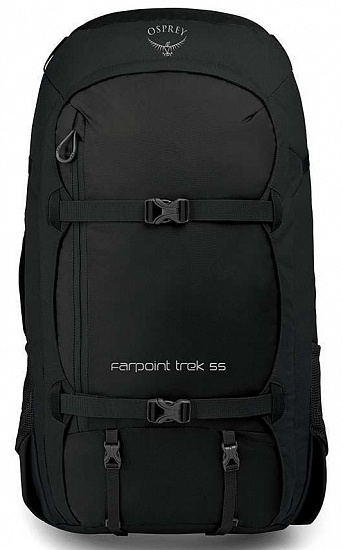 Рюкзак Osprey Farpoint Trek 55 Black - Фото 4 большая