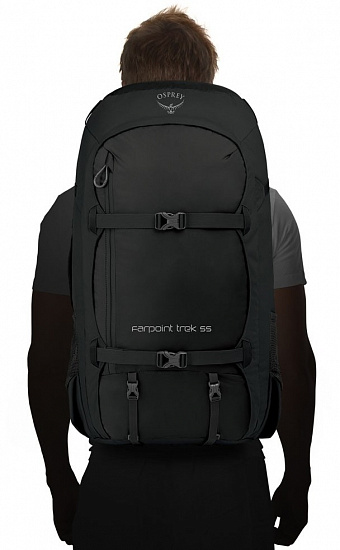 Рюкзак Osprey Farpoint Trek 55 Black - Фото 5 большая