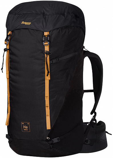 Рюкзак женский Bergans Helium V5 55 Solid Charcoal/Black/Golden Yellow - Фото 1 большая