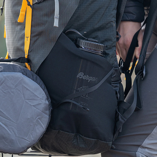 Рюкзак женский Bergans Helium V5 55 Solid Charcoal/Black/Golden Yellow - Фото 5 большая