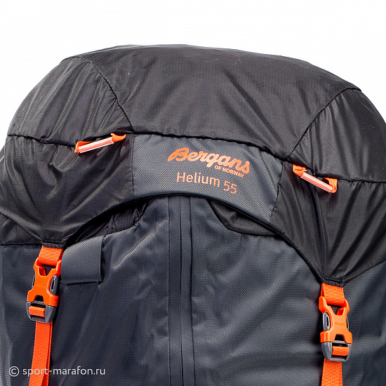 Рюкзак Bergans Helium 55 Solid Charcoal/Koi Orange - Фото 8 большая