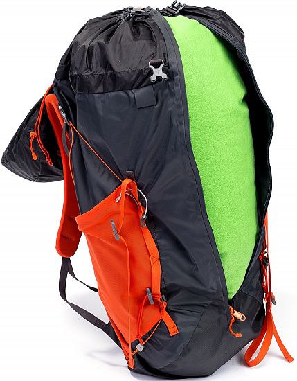 Рюкзак Bergans Helium 55 Solid Charcoal/Koi Orange - Фото 9 большая