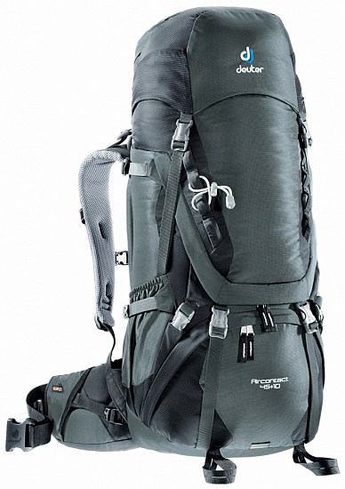 Рюкзак Deuter Aircontact 45 +10 Granite-Black - Фото 1 большая
