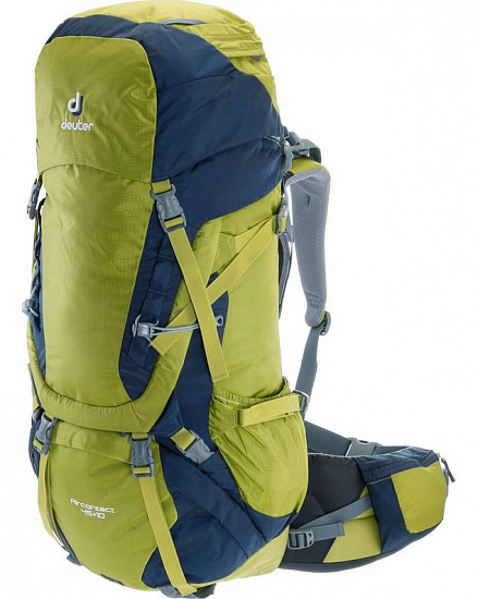 Рюкзак Deuter Aircontact 45+10 moss-navy - Фото 2 большая