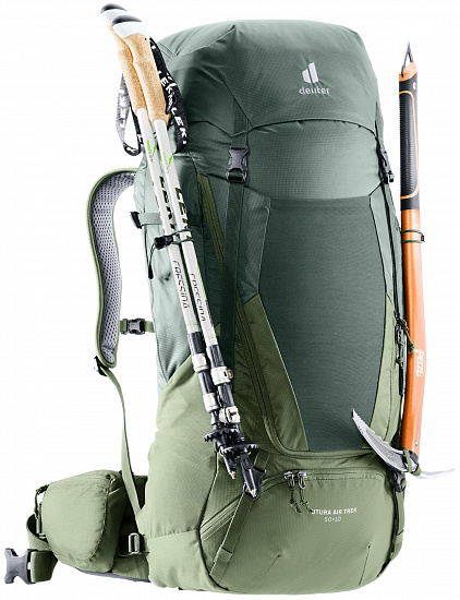 Рюкзак Deuter Futura Air Trek 50+10 Ivy/Khaki - Фото 4 большая