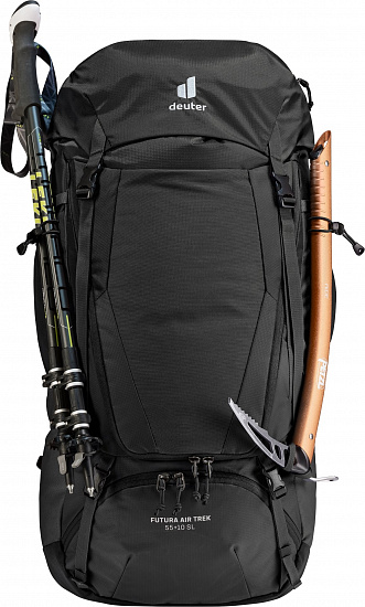 Рюкзак женский Deuter Futura Air Trek 55+10 SL Black/Graphite - Фото 8 большая
