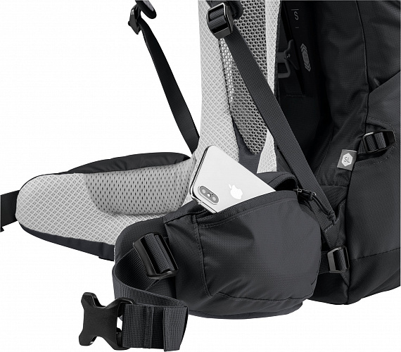 Рюкзак женский Deuter Futura Air Trek 55+10 SL Black/Graphite - Фото 10 большая