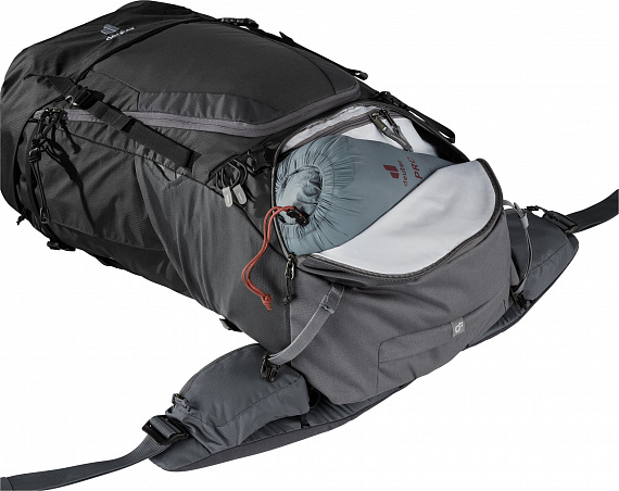 Рюкзак Deuter Futura Air Trek 60+10 Black/Graphite - Фото 7 большая