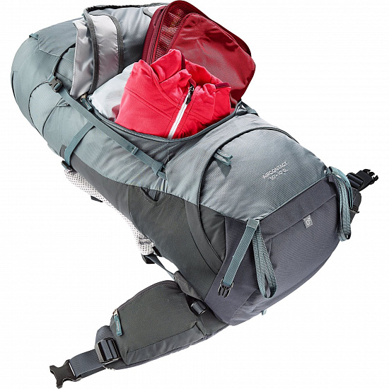 Рюкзак женский Deuter Aircontact 50+10 SL Shale/Graphite - Фото 8 большая