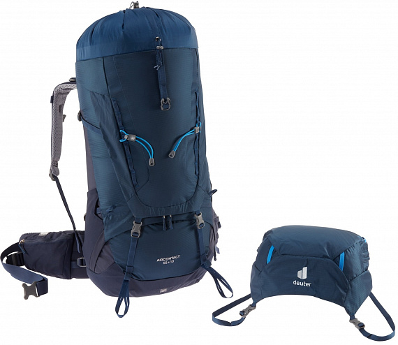 Рюкзак Deuter Aircontact 55+10 Midnight/Navy - Фото 3 большая