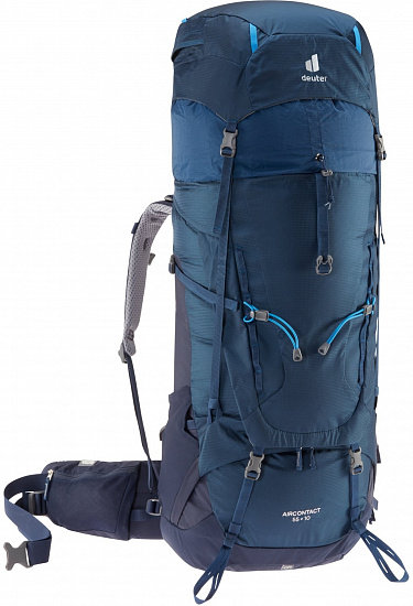 Рюкзак Deuter Aircontact 55+10 Midnight/Navy - Фото 5 большая