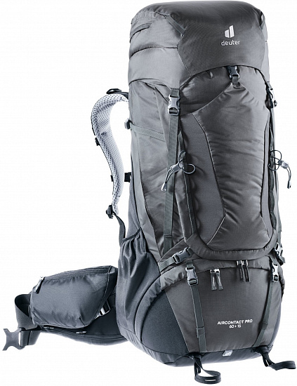 Рюкзак Deuter Aircontact Pro 60+15 Graphite/Black - Фото 1 большая