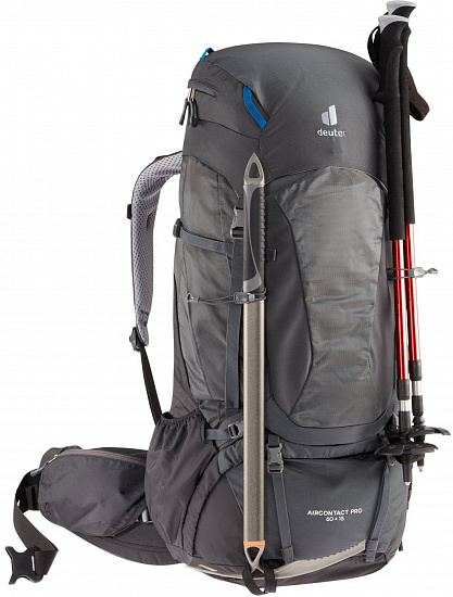 Рюкзак Deuter Aircontact Pro 60+15 Graphite/Black - Фото 5 большая