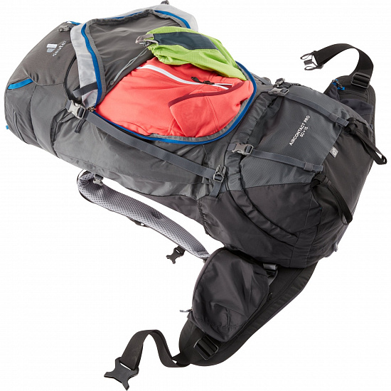 Рюкзак Deuter Aircontact Pro 60+15 Graphite/Black - Фото 6 большая