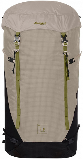 Рюкзак женский Bergans Helium V5 55 Chalk Sand/Black/Dark Green Oasis - Фото 9 большая
