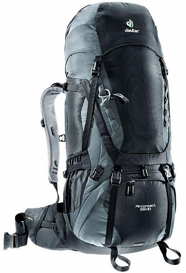 Рюкзак Deuter Aircontact 55 +10 Black-Titan - Фото 1 большая