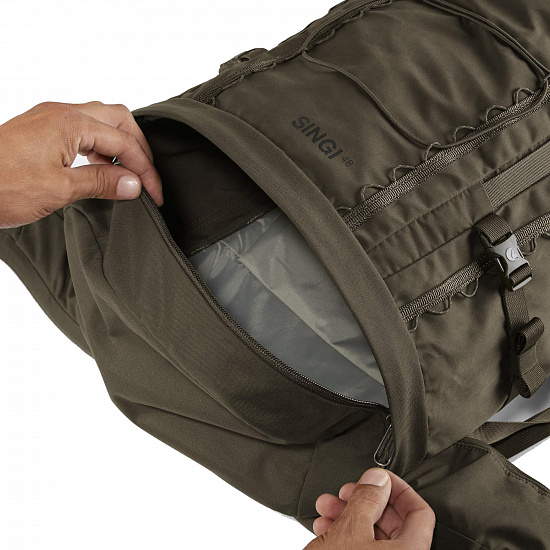 Рюкзак Fjallraven Singi 48 Dark Olive - Фото 3 большая