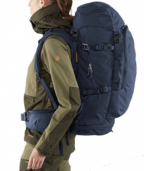 Рюкзак женский Fjallraven Keb 52 Storm-Dark Navy - Фото 5 большая