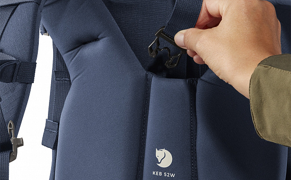 Рюкзак женский Fjallraven Keb 72 Storm-Dark Navy - Фото 6 большая