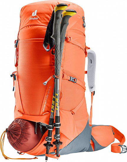 Рюкзак женский Deuter Aircontact Core 45+10 SL Paprika/Graphite - Фото 9 большая