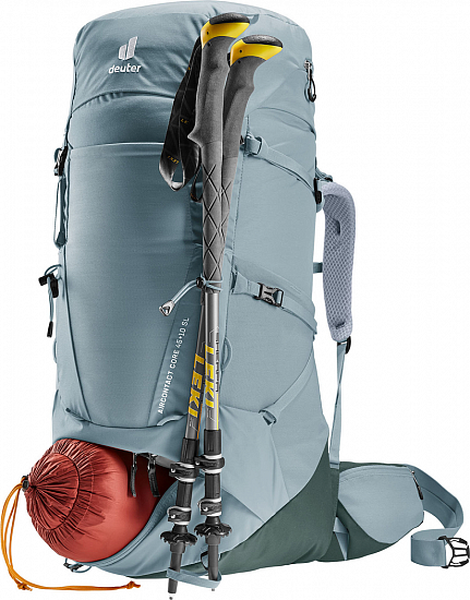 Рюкзак женский Deuter Aircontact Core 45+10 SL Shale/Ivy - Фото 10 большая