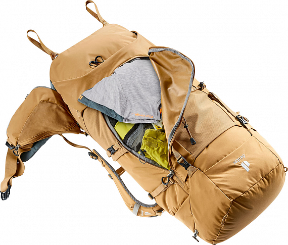 Рюкзак Deuter Aircontact Core 60+10 Almond/Teal - Фото 11 большая